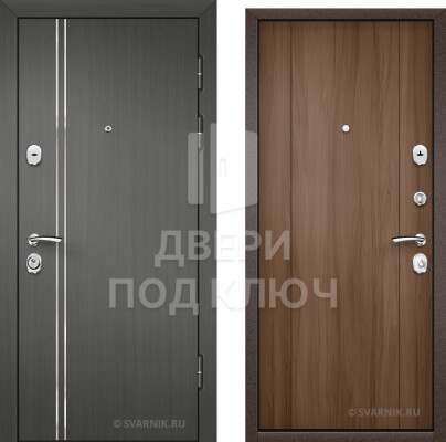 Входная усиленная дверь с МДФ в коттедж ДПК-9316