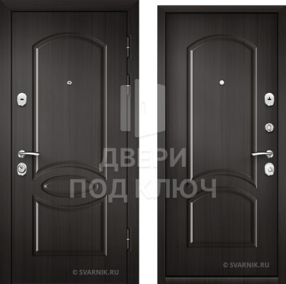 Уличная металлическая входная дверь с МДФ и замками Kale ДПК-6927